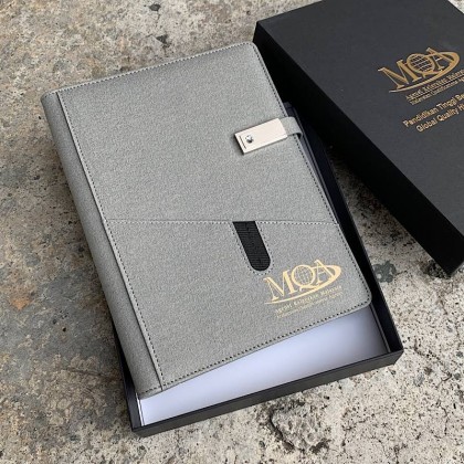 Notebook With USB ThumbDrive & Built In Power Bank